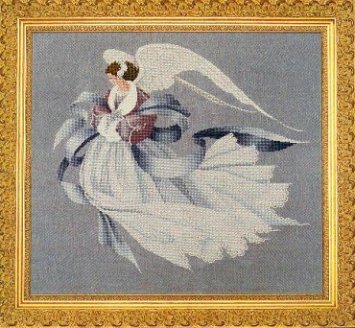 LL33 Angel of Winter//Ангел Зимы. Схема для вышивки крестом на бумаге Lavender &amp; Lace - 1