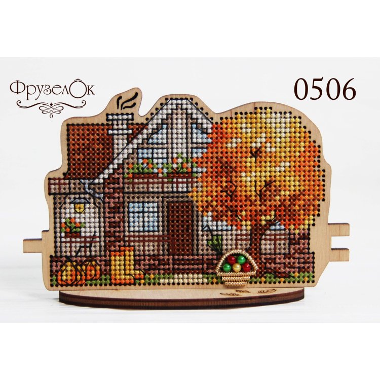 0506 Осенний дом. Набор для вышивки крестом Фрузелок - 1