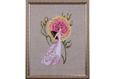  NC298 Cumberland Rose//Камберлендская роза. Схема для вышивки крестиком на бумаге Nora Corbett
