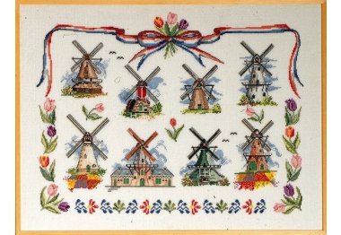  70-0402 Голландские мельницы. Набор для вышивания крестом PERMIN