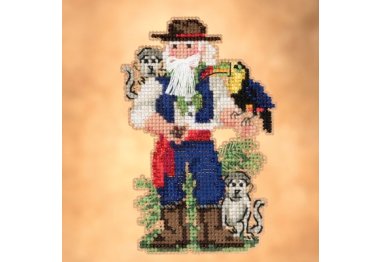 вышивка гладью MH201933 Санта Амазонки. Набор для вышивки в смешанной технике Mill Hill