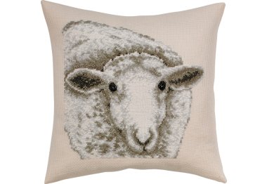  83-6104 Біла вівця. Набір для вишивання хрестом PERMIN