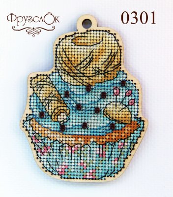 0301 Клубок. Набір для вишивки хрестиком Фрузелок - 1