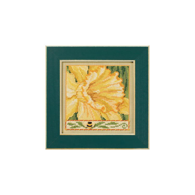 MH142411 Нарцисс. Набор для вышивки в смешанной технике Mill Hill - 1