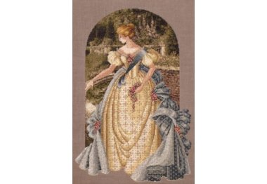  LL34 Queen Anne's Lace//Кружева Королевы Анны. Схема для вышивки крестом на бумаге Lavender & Lace