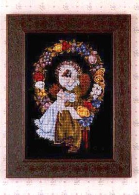 LL3 Lady of the Thread // Ниточна Леді. Схема для вишивки хрестиком на папері Lavender &amp; Lace - 1