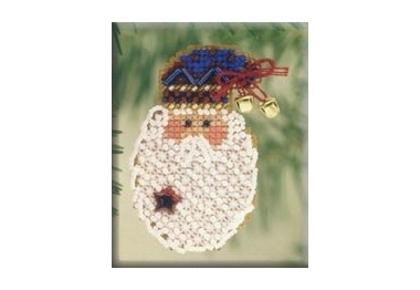 вышивка гладью h97 Крис Крингл. Набор для вышивки в смешанной технике Mill Hill