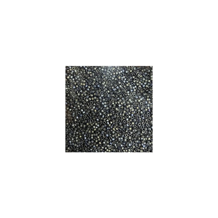 DB-307 Бісер Miyuki Delica Beads 11/0 (металік райдужний темно-сірий) - 1