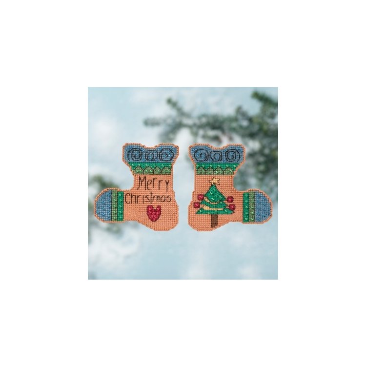 ST141613 Веселого Рождества. Набор для вышивки в смешанной технике Mill Hill - 1