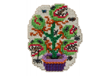 вишивка гладдю MH182524 Рослина-монстр. Набір для вишивки в змішаній техниці Mill Hill