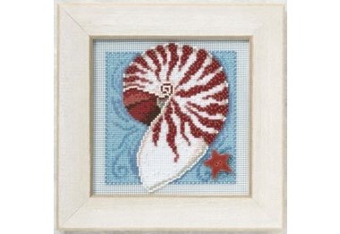 вишивка гладдю MH140105 Мушля. Набір для вишивки в змішаній техніці Mill Hill