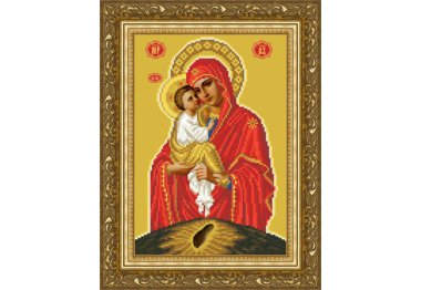  ТО-083 Почаївська Ікона Божої Матері. Схема для вишивки бісером (атлас) ТМ Барвиста Вишиванка