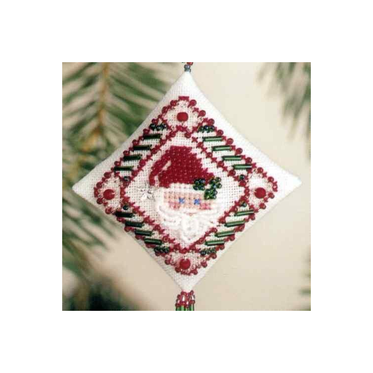 MHTD21 Звездный Санта. Набор для вышивки в смешанной технике Mill Hill - 1 MHTD21 Звездный Санта. Набор для вышивки в смешанной технике Mill Hill - 1