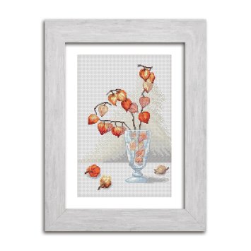 N084 Фізаліс. Набір для вишивки хрестом Кольорова - 1