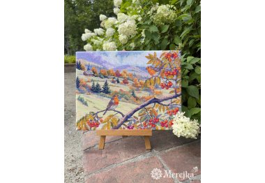  K-274 Холмы, пропитанные золотом. Набор для вышивки крестом Мережка