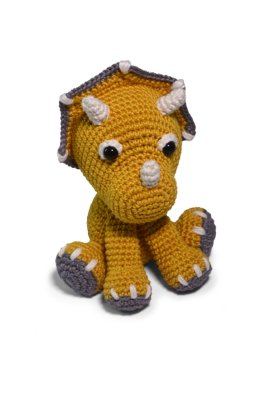 4 AMIGURUMI KIT - DINO Triceratops. Набір для в'язання іграшки - 2