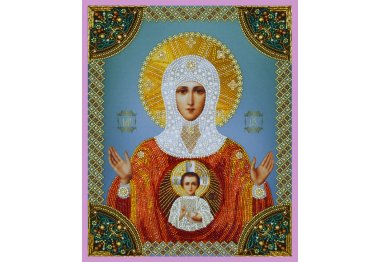  Набор для вышивки бисером Икона "Знамение Пресвятой Богородицы" P-272 ТМ Картины бисером