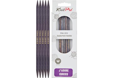 спиці для в'язання 19014 Спиці шкарпеткові 6,50 мм J'adore Cubics KnitPro 15 см спиці для в'язання 19014 Спиці шкарпеткові 6,50 мм J'adore Cubics KnitPro 15 см