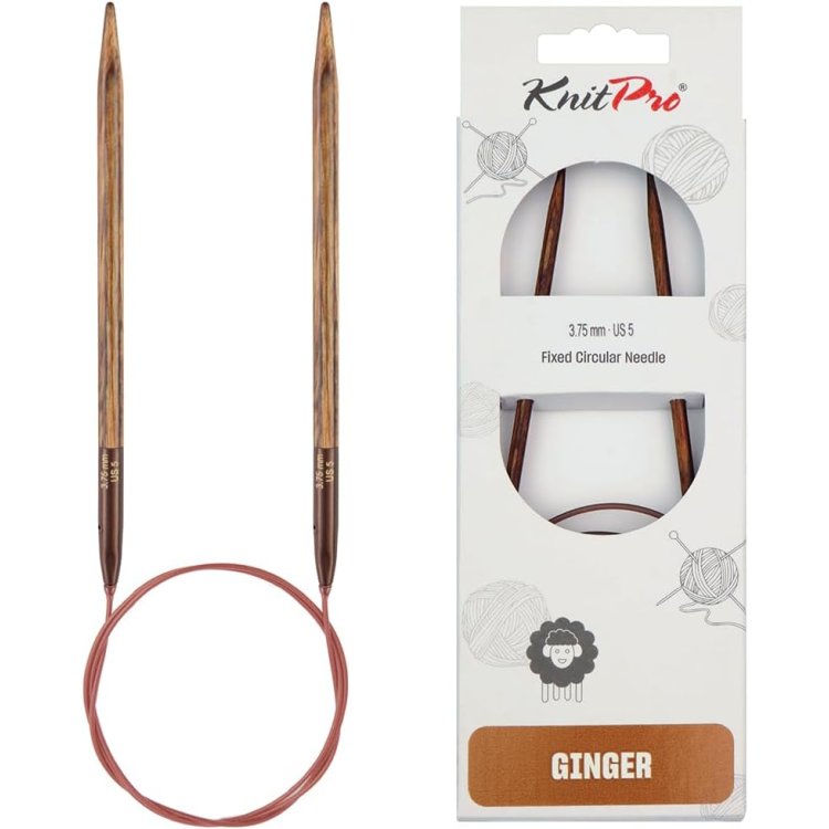 31128 Спицы круговые Ginger KnitPro, 120 см, 3.75 мм - 1
