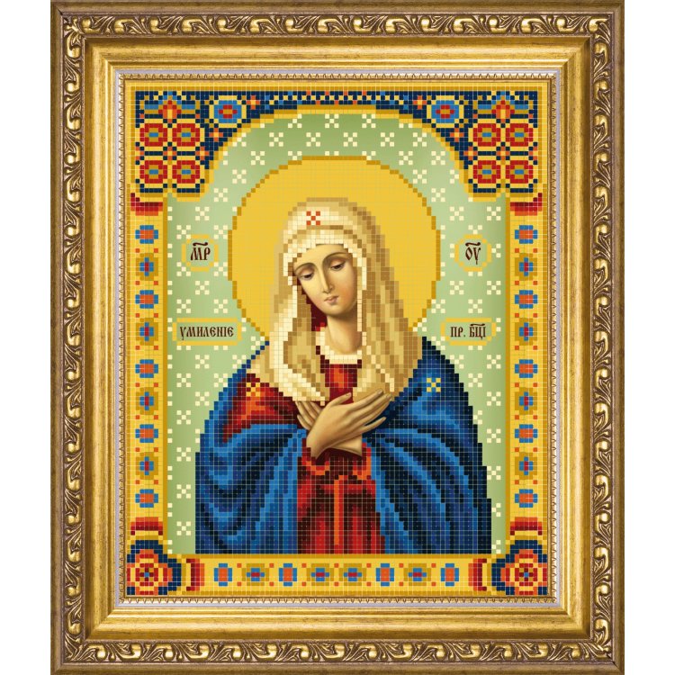 СБИ-1011 Икона Божьей Матери Умиление. Схема для вышивания бисером - 1