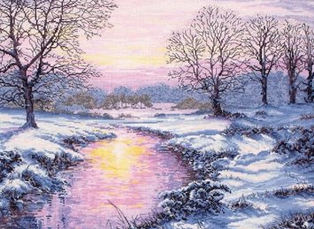 4601 Хрустальная зима. Набор для вышивки крестом Classic Design - 1