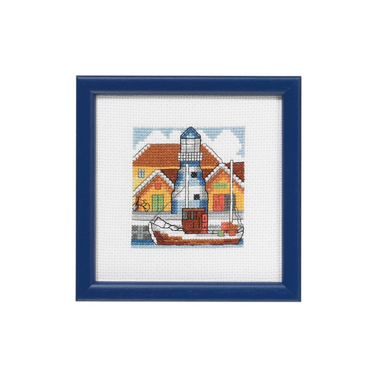 14-5194 Синя гавань. Набір для вишивання хрестом PERMIN - 1 14-5194 Синя гавань. Набір для вишивання хрестом PERMIN - 1