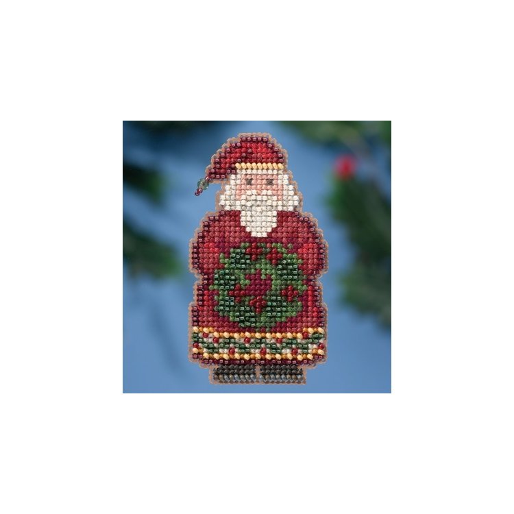 MH181636 Старий Санта. Набір для вишивки в змішаній техніці Mill Hill - 1