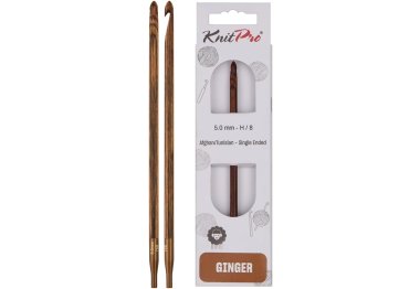 31265 Крючок односторонній туніський з`ємний Ginger KnitPro, 5.00 мм 31265 Крючок односторонній туніський з`ємний Ginger KnitPro, 5.00 мм