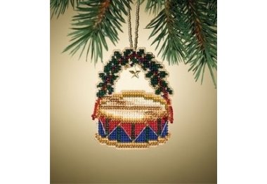 вишивка гладдю MH167305 Барабан. Набір для вишивки в змішаній техніці Mill Hill