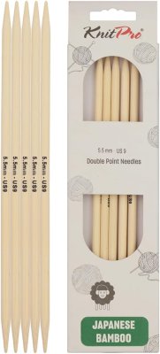 22131 Спицы носочные Bamboo KnitPro, 20 см, 5.50 мм - 1 22131 Спицы носочные Bamboo KnitPro, 20 см, 5.50 мм - 1