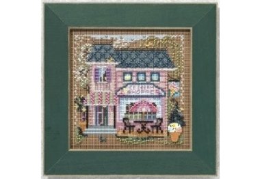 вишивка гладдю MH140103 Магазин морозива. Набір для вишивки в змішаній техніці Mill Hill