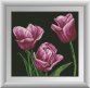 30869 Лілові тюльпани. Набір для малювання камінням Dreamart - 1