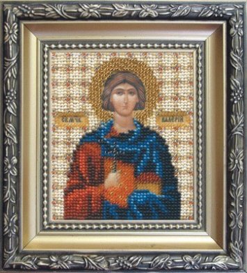 Б-1070 Икона святой мученик Валерий Набор для вышивки бисером - 1