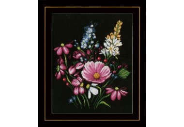 PN-0165380 Квіти. Набір для вишивки хрестиком Lanarte