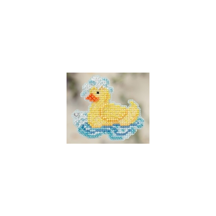 MH182102 Резиновый утенок. Набор для вышивки в смешанной технике Mill Hill - 1