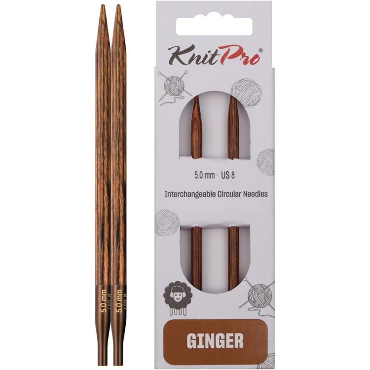 31207 Спицы съемные Ginger KnitPro, 5.00 мм - 1 31207 Спицы съемные Ginger KnitPro, 5.00 мм - 1