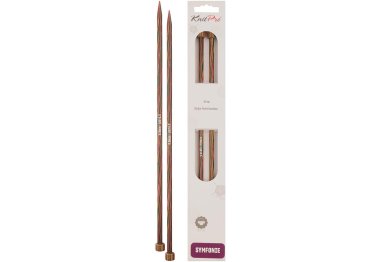 спиці для в'язання 20208 Спиці прямі Symfonie Wood KnitPro, 25 см, 6.50 мм
