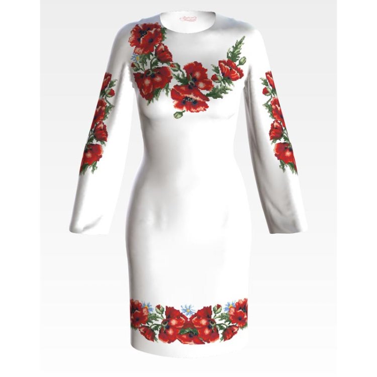 Платье женское (заготовка для вышивки) ПЛ-041 - 1