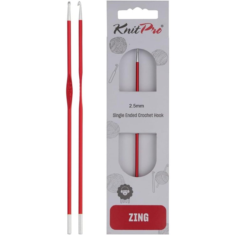 47463 Крючок алюминиевый Zing KnitPro, 2.50 мм - 1