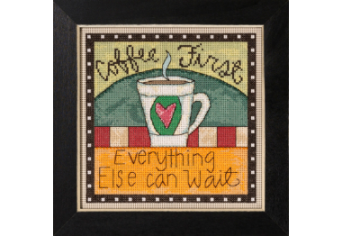 вышивка гладью ST152211 Сперва кофе. Набор для вышивки в смешанной технике Mill Hill