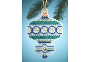 вишивка гладдю MH164302 Блакитний топаз. Набір для вишивки в змішаній техніці Mill Hill