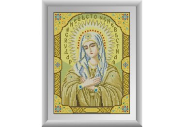 алмазна вишивка 30530 Ікона Божої Матері Замилування. Набір для малювання камінням