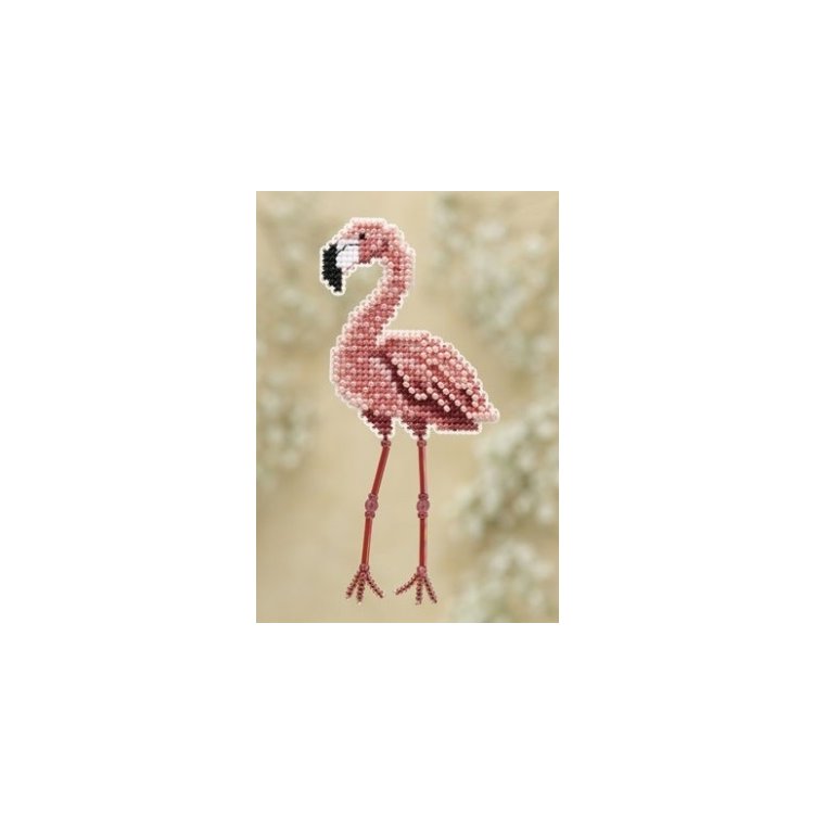 MH180105 Фламинго. Набор для вышивки в смешанной технике Mill Hill - 1