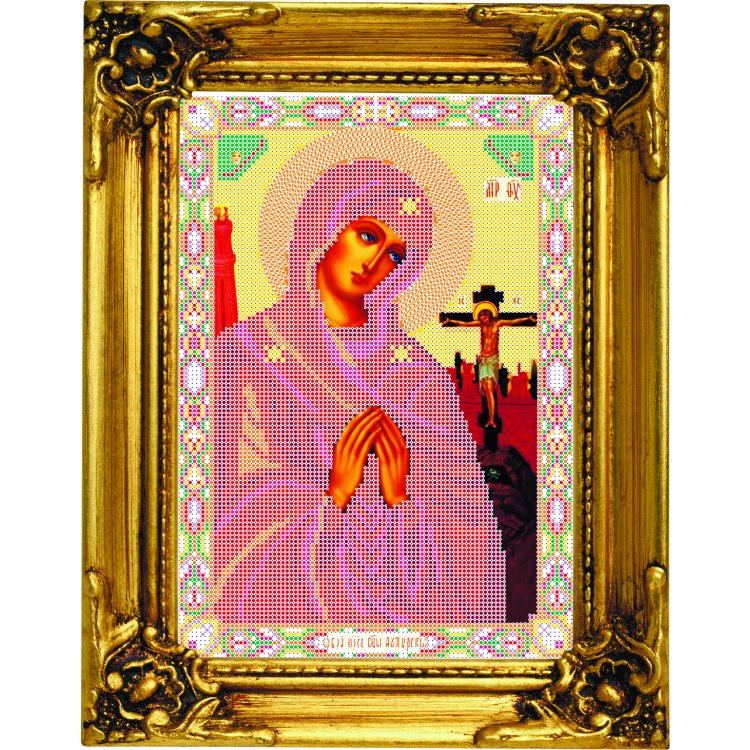 НВ-352/4 Охтирська ікона Божої Матері. Схема для вишивки бісером - 1