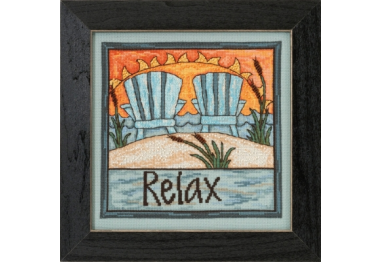 вишивка гладдю ST305104 Розслабся. Набір для вишивки в змішаній техниці Mill Hill