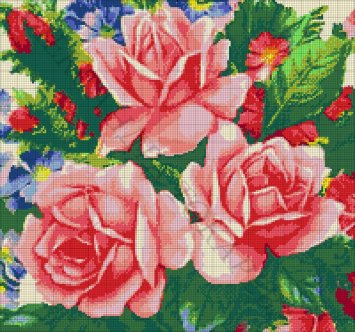 29-1321-НР Розы. Набор Для вышивки бисером ТМ Токарева А. - 1