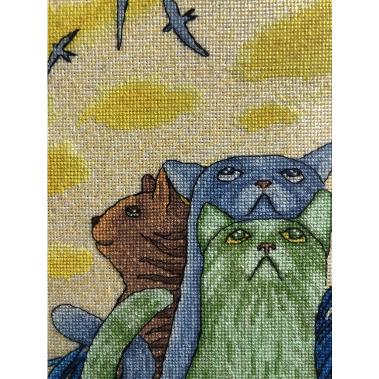 Набір для вишивання хрестом Котоманія. Серпокрильці Ksenya project 10-005 - 4 Набір для вишивання хрестом Котоманія. Серпокрильці Ksenya project 10-005 - 4