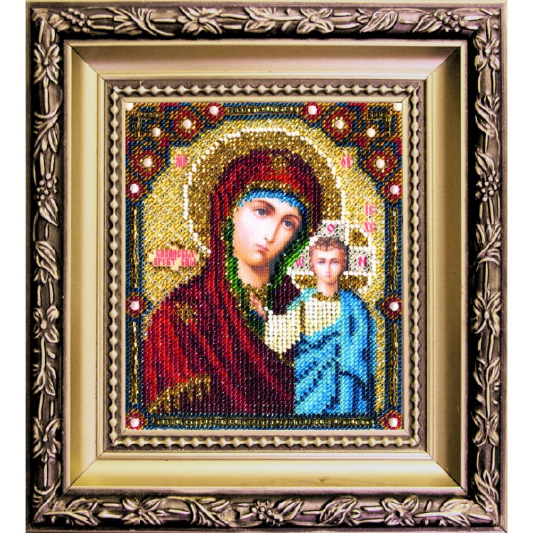 БЮ-002 Казанская икона Божией Матери Набор для вышивки бисером - 1