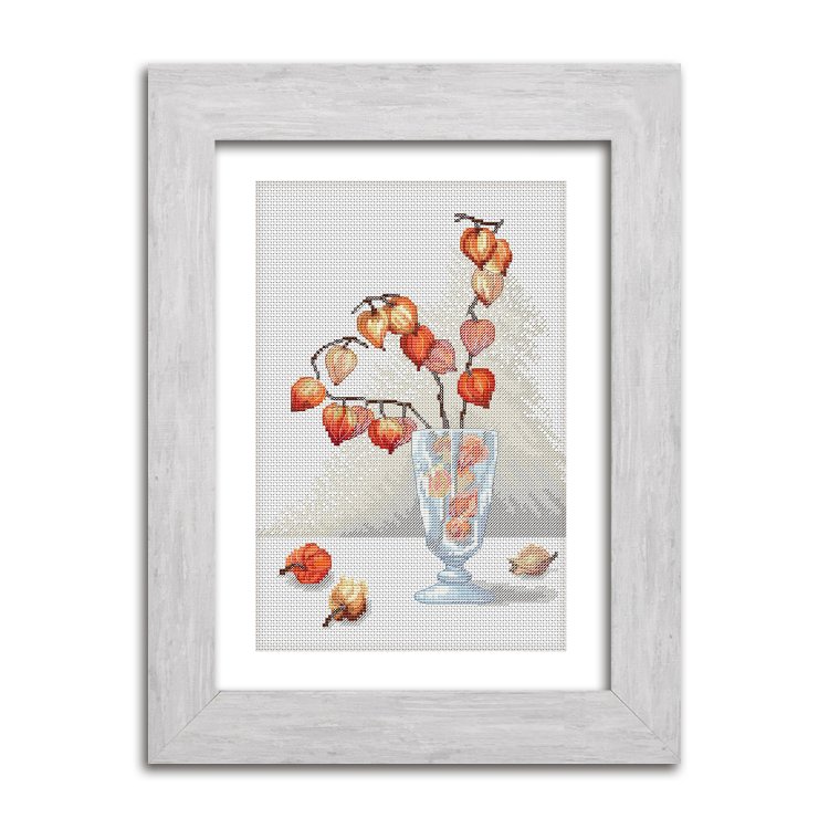 N084 Фізаліс. Набір для вишивки хрестом Кольорова - 1