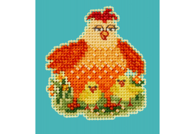 вышивка гладью MH182411 Мама наседка. Набор для вышивки в смешанной технике Mill Hill